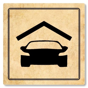 Garage, 100x100mm, pergamen, Utah